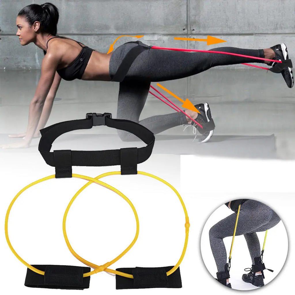 Booty Band Yoga Workout Trainer 120cm(47.24) Waist Belt with 10lb