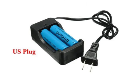 Dimensions of USA Plug Charger for 2 Elfeland 3.7V 3000mAh 18650 Li-ion Batteries