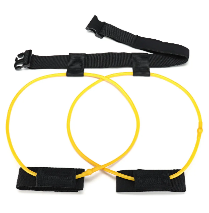 Booty Band Yoga Workout Trainer 120cm(47.24") Waist Belt with 10lb Resistance Bands