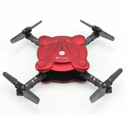 Eachine E55 Mini WiFi FPV Foldable Pocket Selfie Drone With High Hold Mode RC Quadcopter - RTF RED OPEN