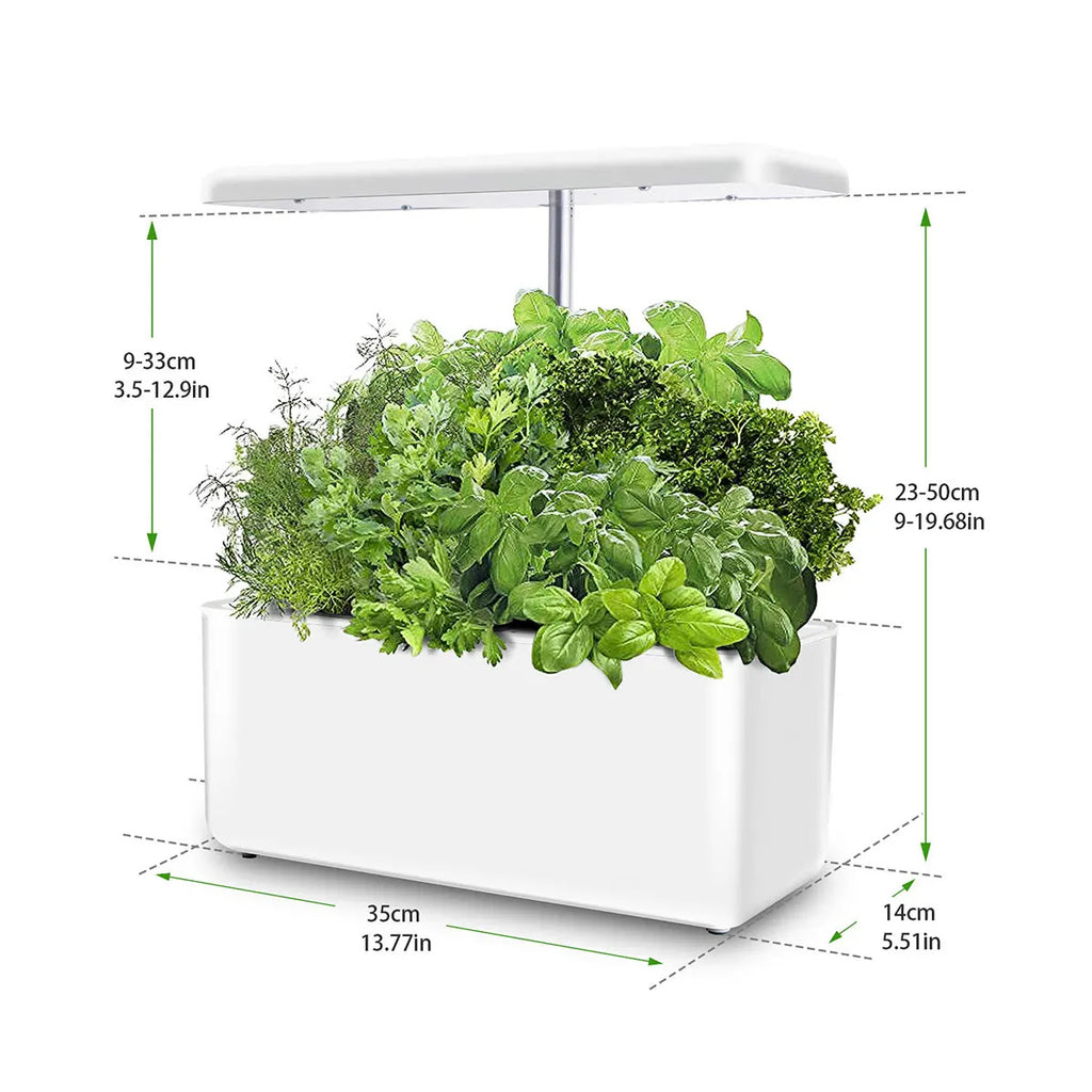 Dimensions of Indoor Hydroponics LED Grow Light  Countertop Garden For Plants Herbs Flowers Seedling Cultivation