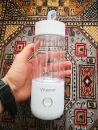 Vitamer Blender Bottle Fruit Juicer Portable Smoothie Extractor USB Charging 350ml Cup 