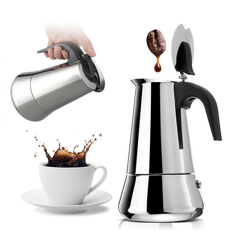 Stainless Steel Portable Espresso Machine Moka Pot