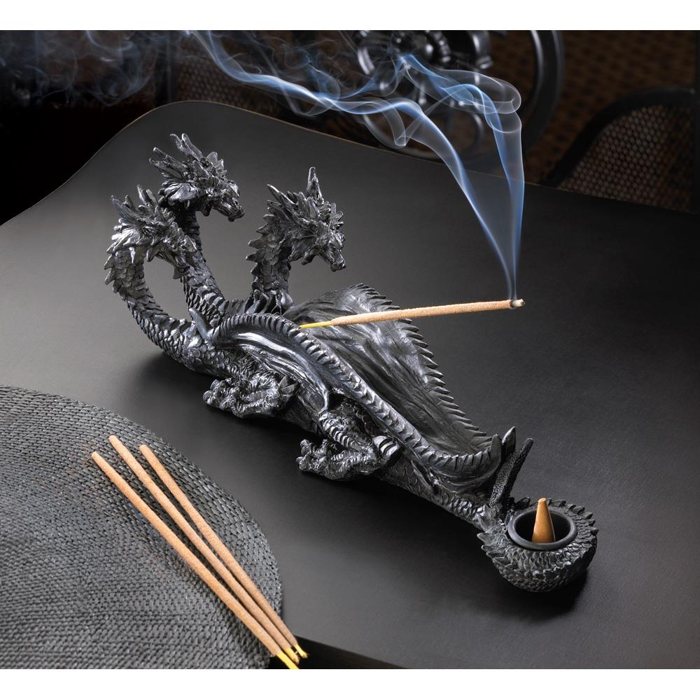 Triple-Head Dragon Incense Burner Ash Catcher